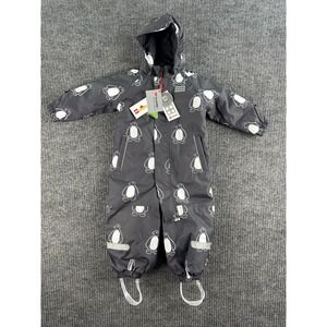 LEGO Wear Snowsuit TEC 12000 Gray Penguin Print Size 80 12-18 Months Kids